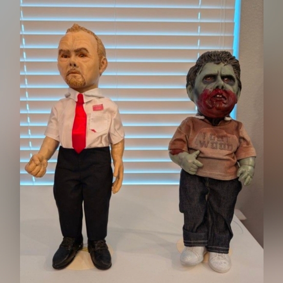 Shaun of the Dead character figures (16"-17" height) by Terry Cruikshank RARE - Picture 1 of 1
